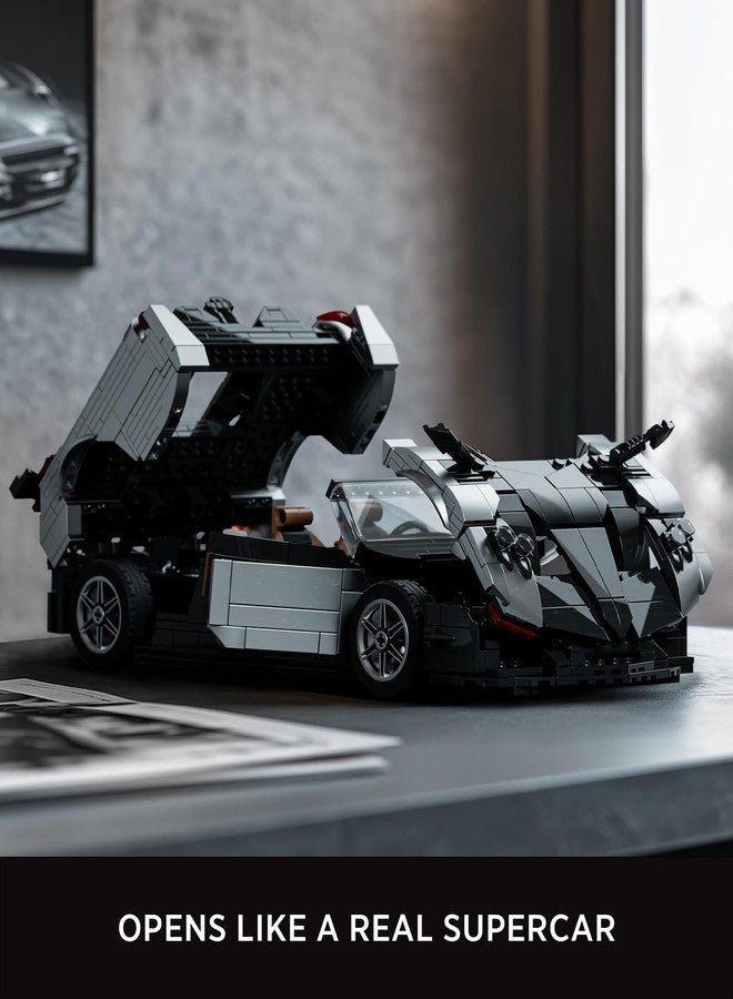 Nifeliz HURYRA Sports Car Building Set, 1:14 Scale Supercar Model Building Set for Display and Collectors, Ideal Gift for Adults and Car Lovers (1,191 PCS, NF10318) - Image 3